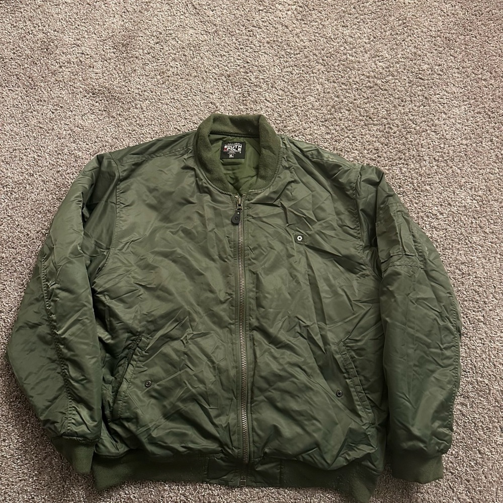 South Pole Olive Bomber Jacket